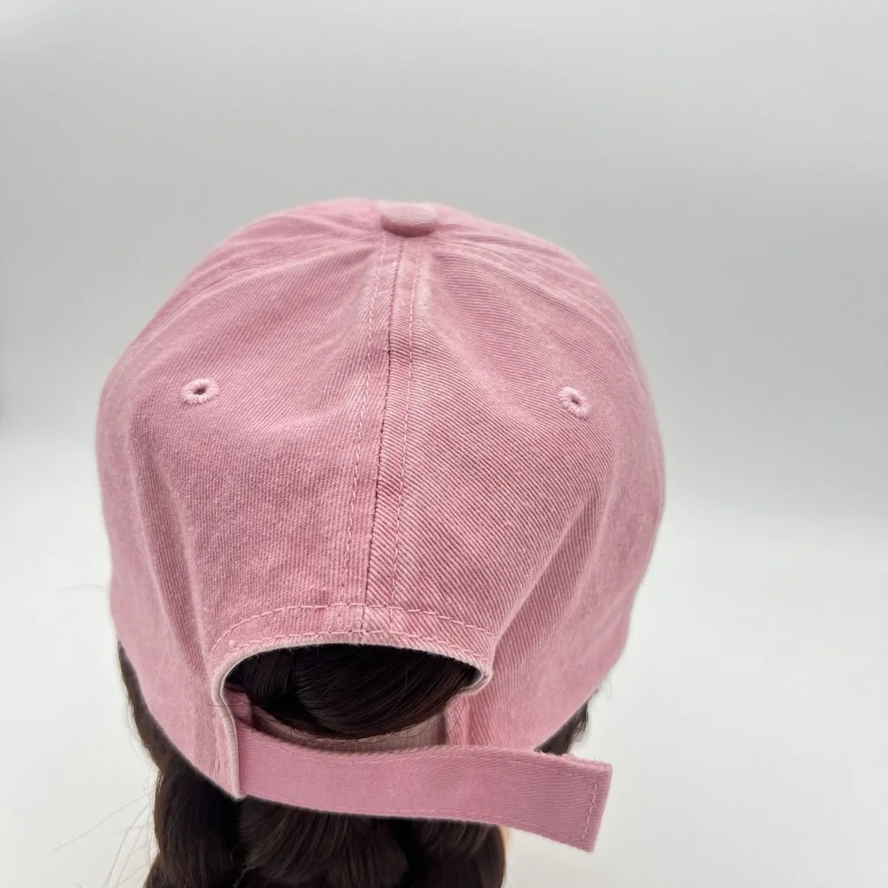 Disney Parks Pink Mickey Mouse Dad Hat Adult Adjustable Baseball Cap Cotton